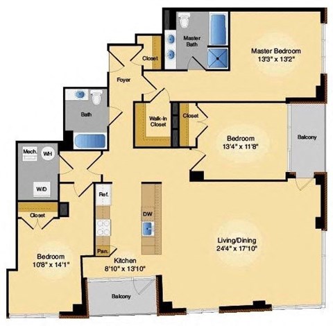 Floor plan at IO Piazza by Windsor